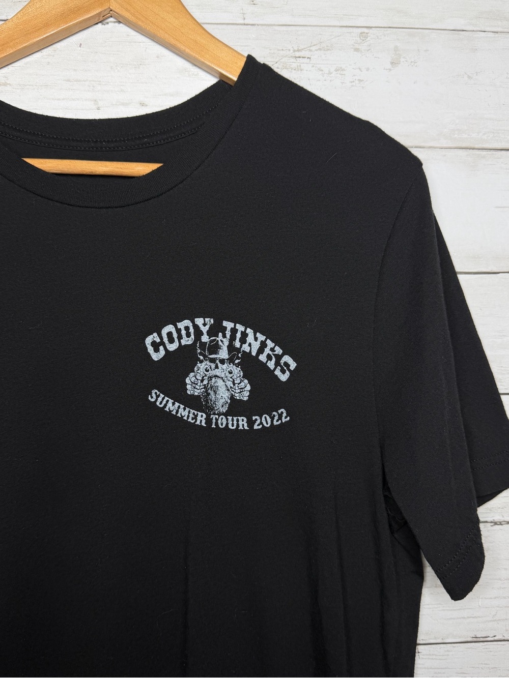 Cody Jinks Summer Tour 2022 Black T-Shirt Double Sided Medium